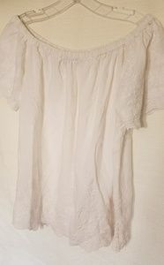 White Embroidered top